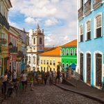 Vista do Pelourinho, centro histórico de Salvador, no Estado da Bahia