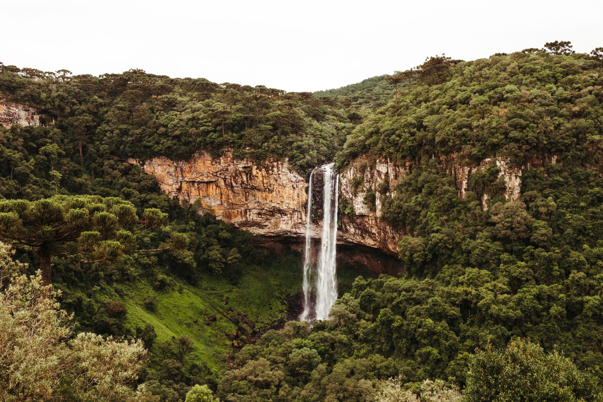 Cascata do Caracol na Serra Gaúcha, Canela, estado do Rio Grande do Sul